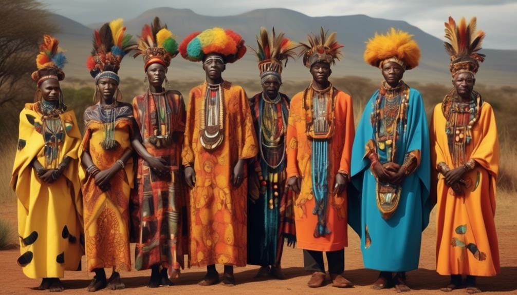 afrikaanse stammen en traditionele begrafenis kleding