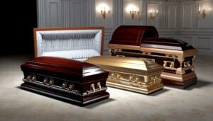 elegant funeral caskets discovered