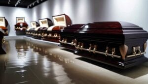 high end funeral casket designs