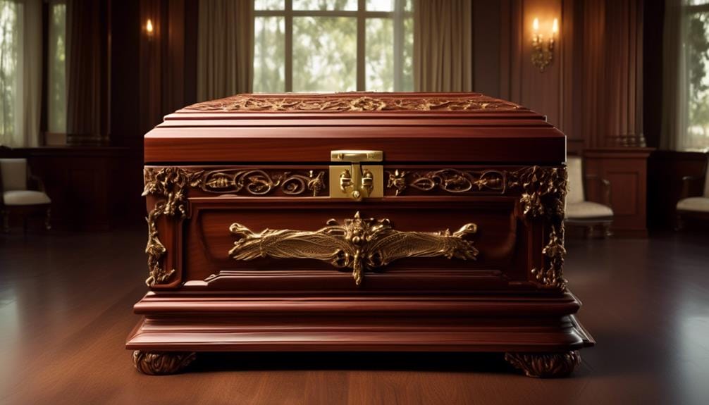 the elegance of mahogany coffins