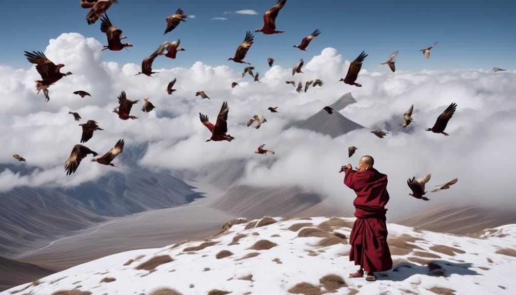traditional tibetan sky burial